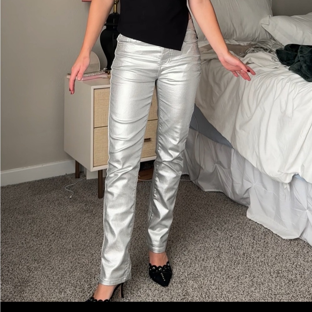 Superdown Silver Jeans